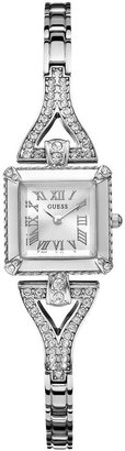 GUESS Flawless Crystal Silver Tone Bracelet Ladies Watch