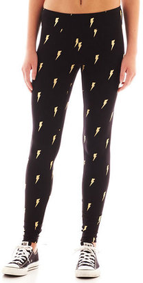 JCPenney City Streets Wide-Waistband Print Leggings