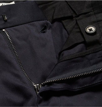 Acne Studios Max Satin Slim-Fit Cotton-Blend Trousers