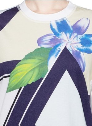 Nobrand Geo floral print T-shirt
