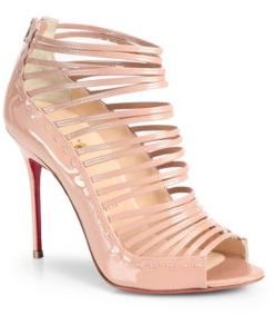 Christian Louboutin Gortika Patent Leather Ankle Boots