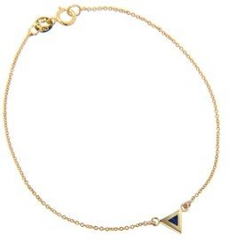 Jennifer Meyer Lapis Inlay Triangle Bracelet