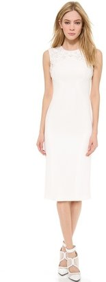 Monique Lhuillier Sheath Dress with Lucite Embroidery