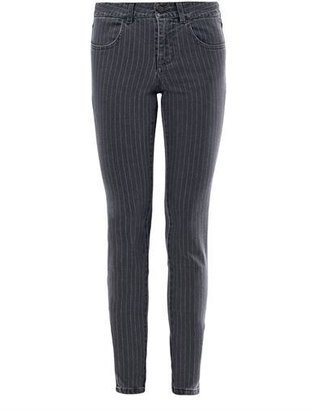 Stella McCartney Pinstripe mid-rise skinny jeans