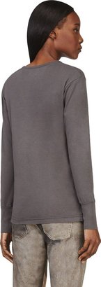 Etoile Isabel Marant Grey Punk Poster Katlyn Long Sleeve T-Shirt
