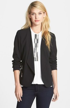 Vince Camuto Collarless Double Zip Pocket Jacket
