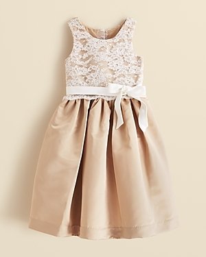 Us Angels Girls' Lace Overlay Dress - Sizes 4-6X