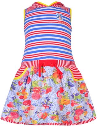 Oilily Girls 'Tumtum' Jersey Dress With Hood