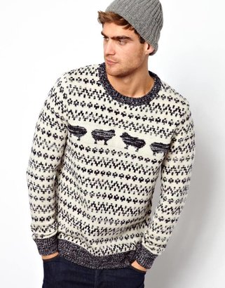 Selected Jumper With Animal Jacquard
