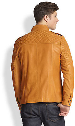 Richard Chai Andrew Marc x Flynn Leather Field Jacket