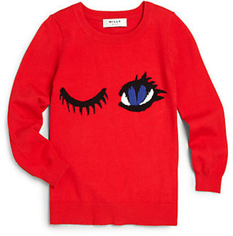 Milly Minis Girl's Winky Face Sweater