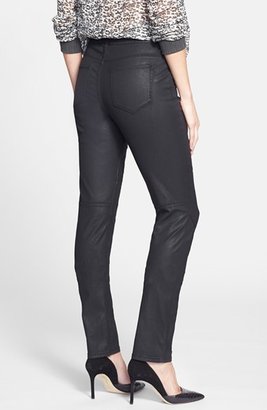 Christopher Blue 'Maryse' Shimmer Coated Twill Slim Jeans