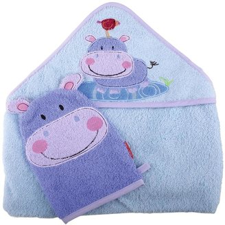 Fisher-Price Discover and Grow Hooded Baby Towel and Wash Mitt