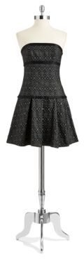 ABS by Allen Schwartz Patterned Fit and Flare Dress