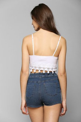Urban Outfitters Pins And Needles Delicate Crochet-Trim Bra Top