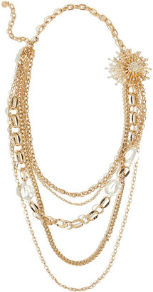 RJ Graziano Crystal Burst Necklace in Gold Gr. ONE SIZE