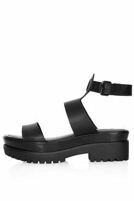 Topshop Womens FERNANDO Chunky Sandals - Black