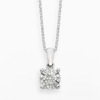 Diamond Brilliance Sterling Silver 1/8-ct. T.W. Diamond Pendant