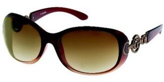 GUESS Brown graduating round sunglasses