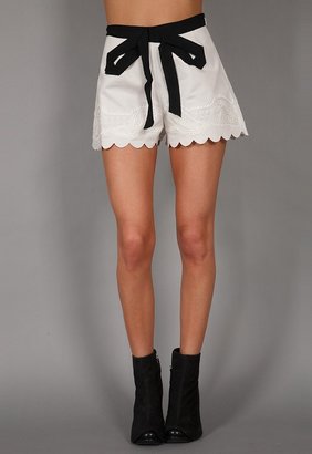 Twenty8Twelve by s. miller Driben Ottoman Shorts in White  - as seen on Sienna Miller - by by s. miller