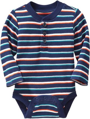 Old Navy Waffle-Knit Henley Bodysuits for Baby