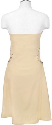 Hafize Ozbudak Opale Crystal Decorated Cut Out Strapless Dress