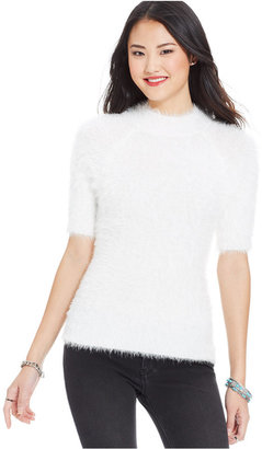 Almost Famous Juniors' Eyelash-Knit Sweater