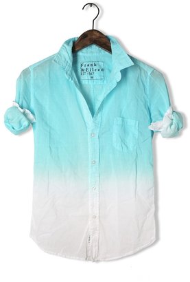 FRANK & EILEEN Barry Cotton Voile Dip Dye Button Down Shirt