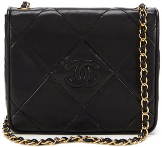 Chanel Black Lambskin Full Flap Shoulder Bag