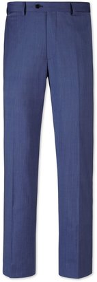 Charles Tyrwhitt Purple wool mohair slim fit summer suit trousers