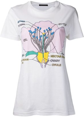 Christopher Kane floral diagram t-shirt