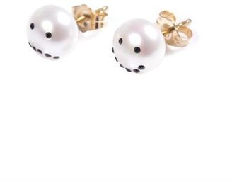 Crystal Pearl NEKTAR DE STAGNI Drama crystal & pearl earrings