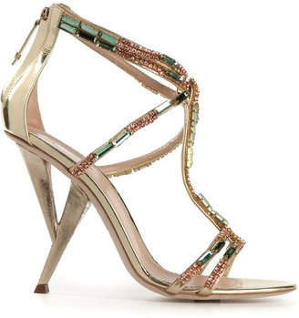 DSquared 1090 DSQUARED2 embellished strappy sandals