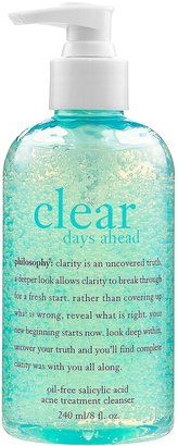 philosophy Clear Days Ahead Oil-Free Salicylic Acid Acne Treatment Cleanser