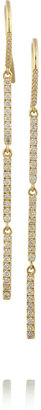 Jennifer Meyer 18-karat gold pavé diamond earrings