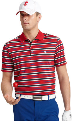 Izod Short Sleeve Feeder Stripe Performance Golf Polo