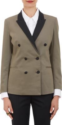 Band Of Outsiders Bi-color Double-Breasted Blazer