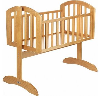 O Baby Obaby Sophie Swinging Crib - Country Pine