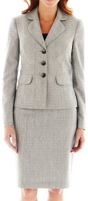 Le Suit Lesuit 3-Button Skirt Suit