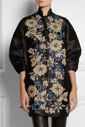 Biyan Hyuana embellished shantung coat