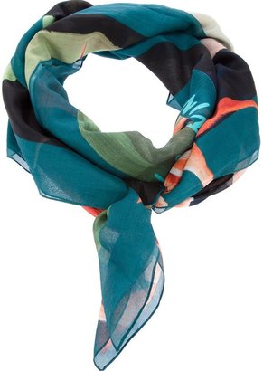 Lanvin sheer floral scarf