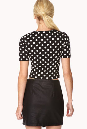 Forever 21 Darling Dots Crop Top