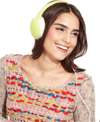 Sporto Cable Faux Fur with Detachable Wire Headphones Earmuffs