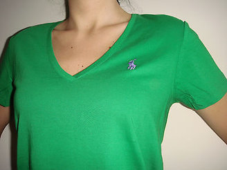 Ralph Lauren New Original Women V-neck Pima Cotton T-Shirt 2