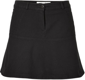 Vanessa Bruno ATHÃ Black Cotton A-Line Skirt
