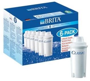 Brita 'Classic' Pack of 6 water filter cartridges
