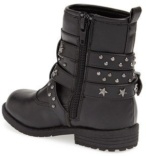 Flowers by Zoe 'Perry' Star Studded Boot (Walker & Toddler)