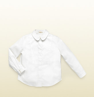 Gucci White Button-Down Poplin Shirt