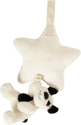 Jellycat Little Bashful Black and Crème Puppy Musical Pull
