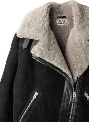 Acne Studios / velocite oversized shearling jacket